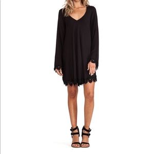 Angelic Long Sleeve Black Dress